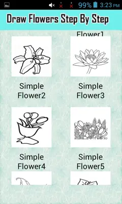 Draw Flowers android App screenshot 4