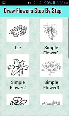 Draw Flowers android App screenshot 5